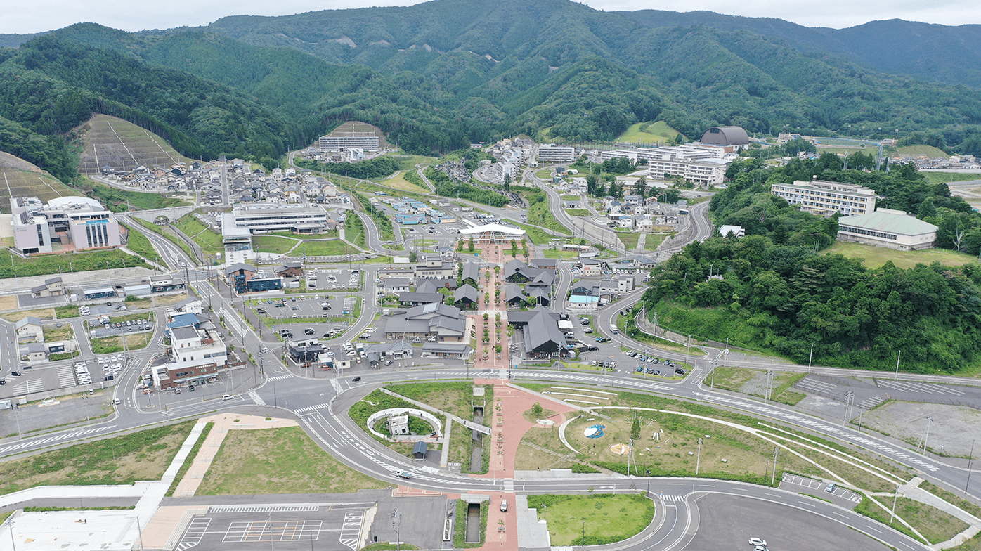Onagawa Town　Reconstruction urban development— Construction Management at Risk (CMAR) —（2012～2019） example1