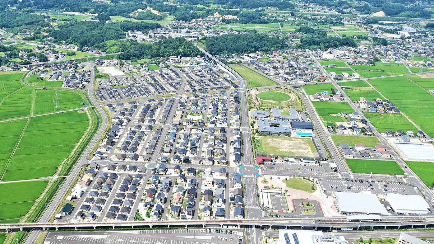 Yamamoto Town　Reconstruction urban development of a compact town
— Pure Construction Management（PCM）—（2011～2016） example2