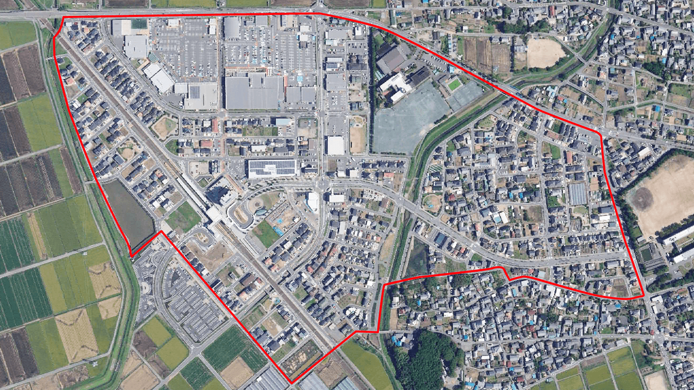 Aimi, Kota Town, specific land readjustment project (1998–2015) example1